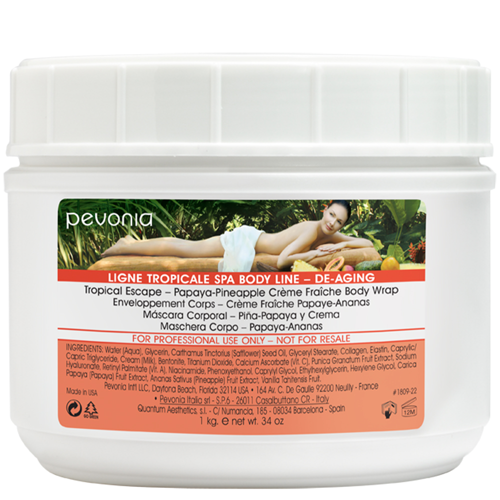Tropicale De-Aging Papaya Pineapple Body Wrap - Professional Use Only